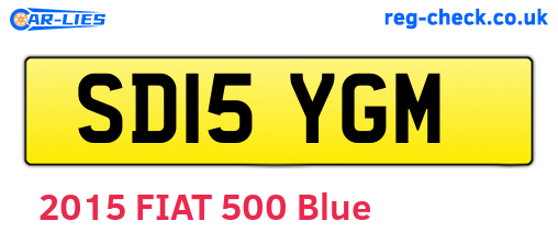 SD15YGM are the vehicle registration plates.