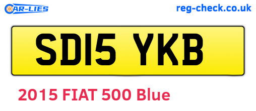 SD15YKB are the vehicle registration plates.