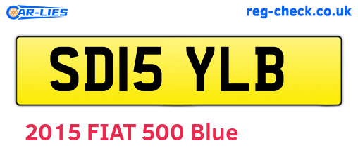 SD15YLB are the vehicle registration plates.