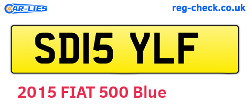 SD15YLF are the vehicle registration plates.
