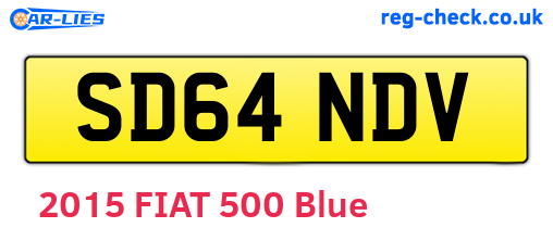SD64NDV are the vehicle registration plates.