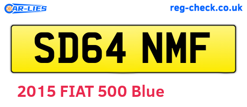 SD64NMF are the vehicle registration plates.