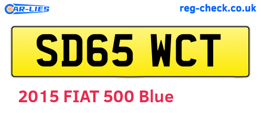 SD65WCT are the vehicle registration plates.