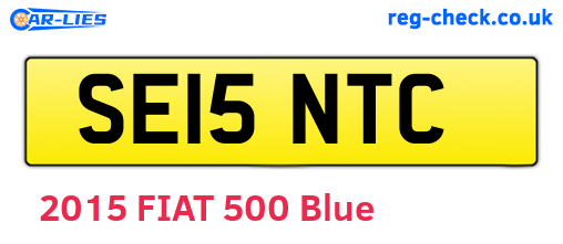 SE15NTC are the vehicle registration plates.