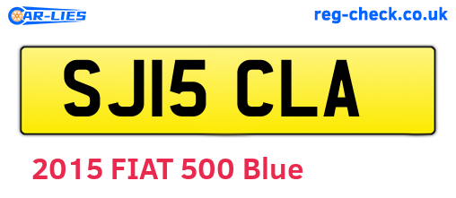 SJ15CLA are the vehicle registration plates.
