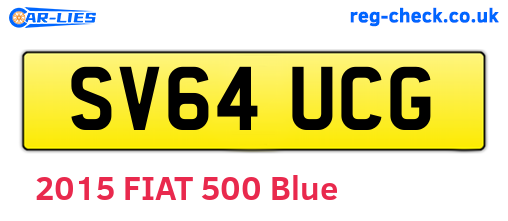 SV64UCG are the vehicle registration plates.