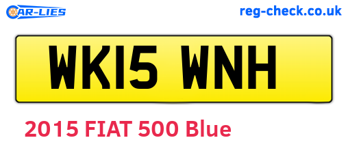 WK15WNH are the vehicle registration plates.