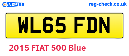 WL65FDN are the vehicle registration plates.