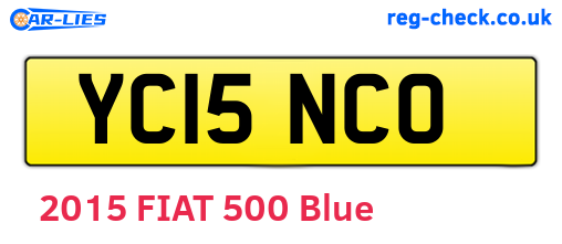 YC15NCO are the vehicle registration plates.