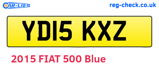 YD15KXZ are the vehicle registration plates.