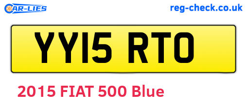 YY15RTO are the vehicle registration plates.