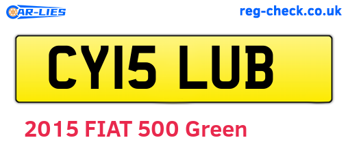 CY15LUB are the vehicle registration plates.