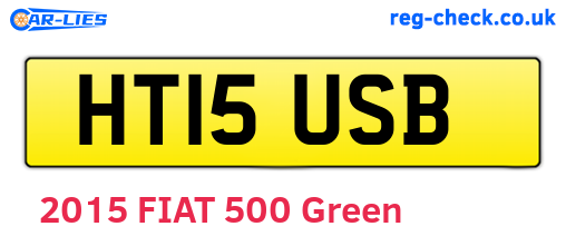 HT15USB are the vehicle registration plates.