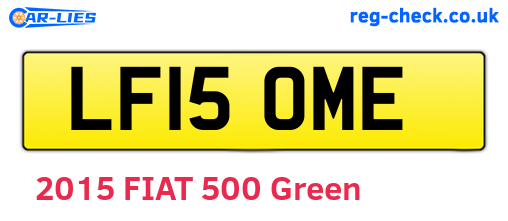 LF15OME are the vehicle registration plates.