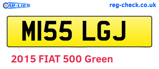 M155LGJ are the vehicle registration plates.
