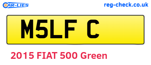 M5LFC are the vehicle registration plates.