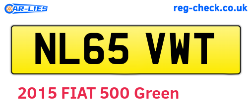 NL65VWT are the vehicle registration plates.