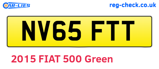 NV65FTT are the vehicle registration plates.