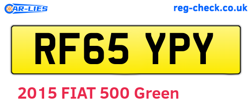 RF65YPY are the vehicle registration plates.