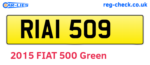RIA1509 are the vehicle registration plates.