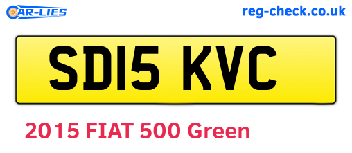 SD15KVC are the vehicle registration plates.