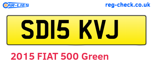 SD15KVJ are the vehicle registration plates.