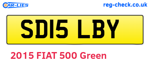 SD15LBY are the vehicle registration plates.
