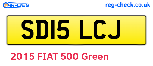 SD15LCJ are the vehicle registration plates.