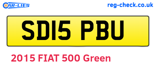 SD15PBU are the vehicle registration plates.
