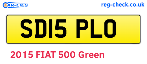 SD15PLO are the vehicle registration plates.