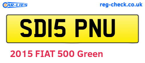 SD15PNU are the vehicle registration plates.