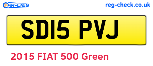 SD15PVJ are the vehicle registration plates.