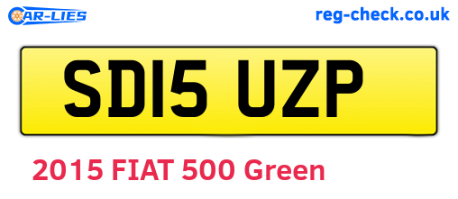 SD15UZP are the vehicle registration plates.