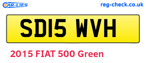 SD15WVH are the vehicle registration plates.