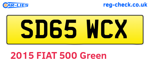 SD65WCX are the vehicle registration plates.