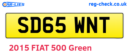 SD65WNT are the vehicle registration plates.
