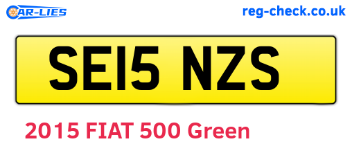 SE15NZS are the vehicle registration plates.