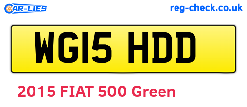 WG15HDD are the vehicle registration plates.