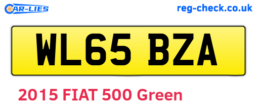 WL65BZA are the vehicle registration plates.