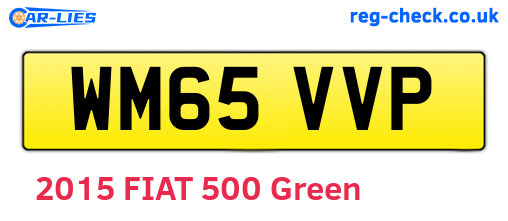 WM65VVP are the vehicle registration plates.