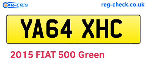 YA64XHC are the vehicle registration plates.