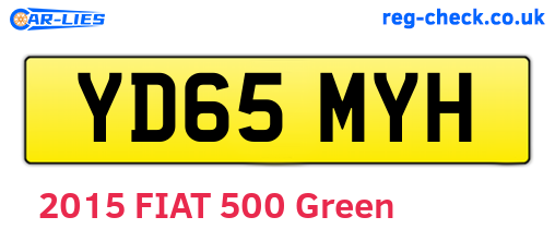 YD65MYH are the vehicle registration plates.