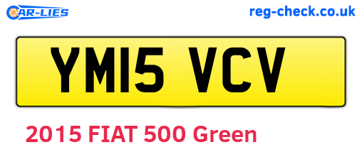 YM15VCV are the vehicle registration plates.