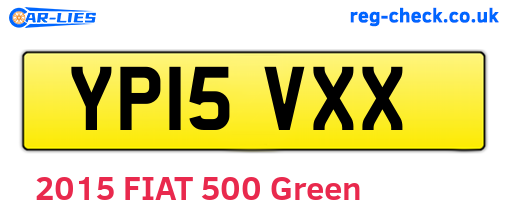 YP15VXX are the vehicle registration plates.