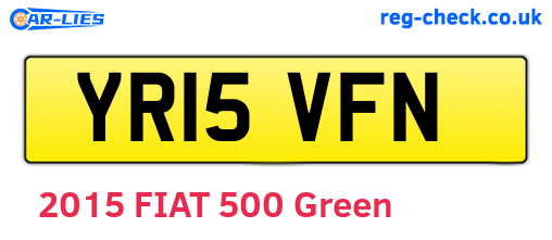 YR15VFN are the vehicle registration plates.