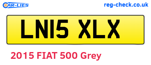 LN15XLX are the vehicle registration plates.