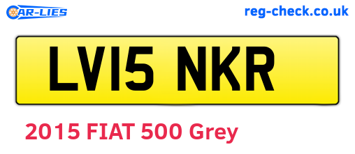 LV15NKR are the vehicle registration plates.