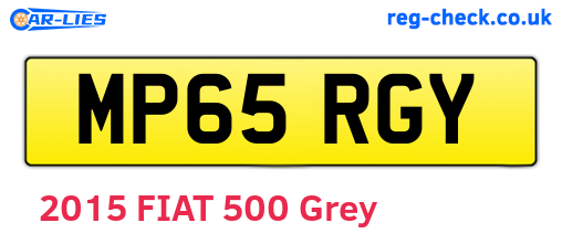 MP65RGY are the vehicle registration plates.