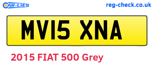 MV15XNA are the vehicle registration plates.