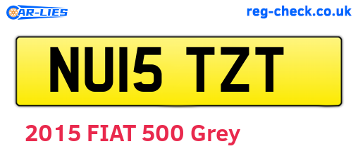 NU15TZT are the vehicle registration plates.